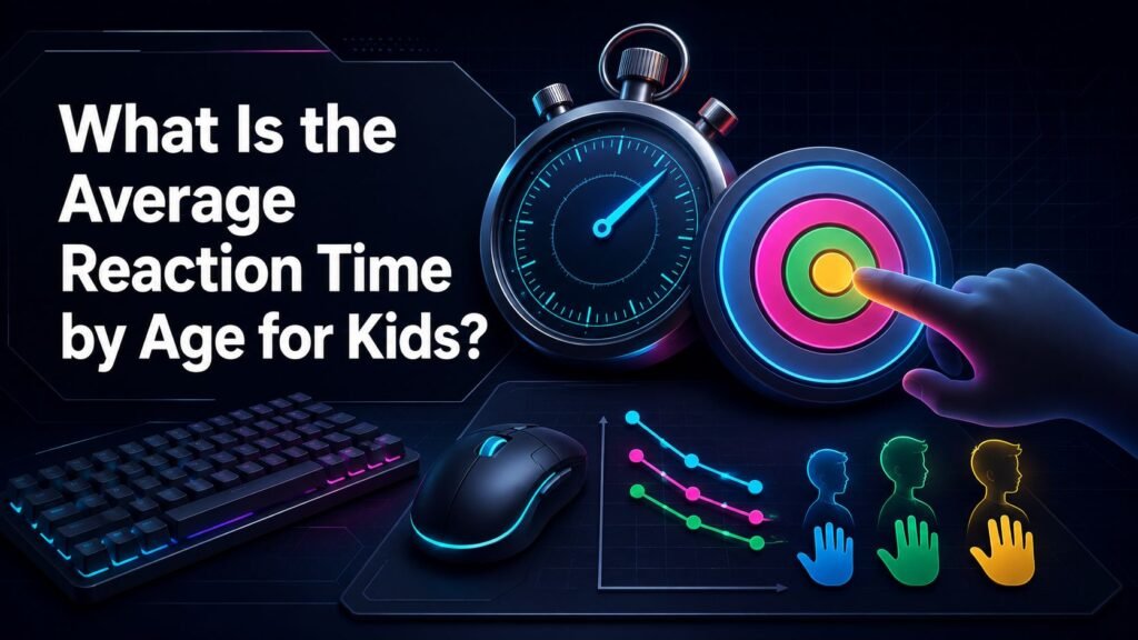 average reaction time by age for kids