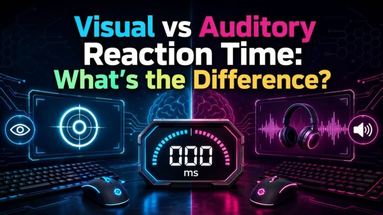 visual vs auditory reaction time
