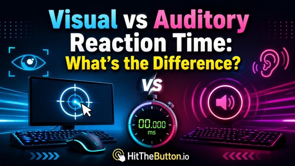 visual vs auditory reaction time