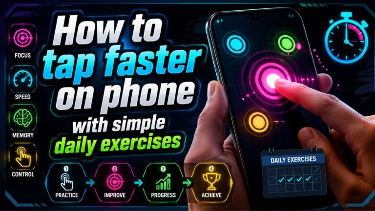 how to tap faster on phone