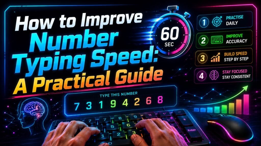 how to improve number typing speed