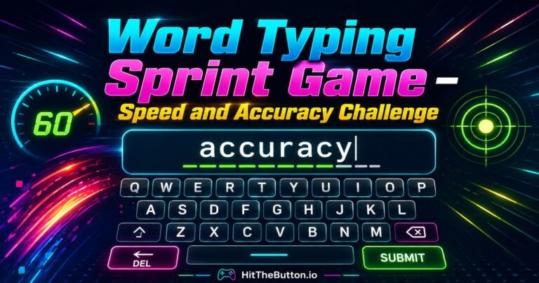word typing sprint game