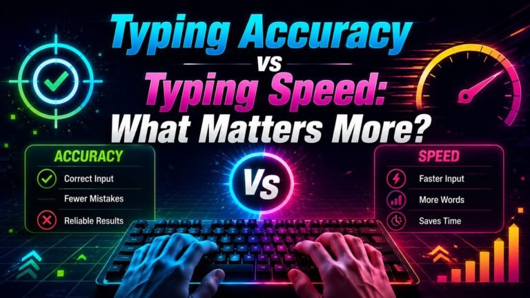typing accuracy vs typing speed