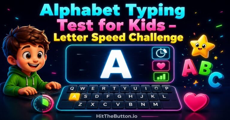 alphabet typing test for kids
