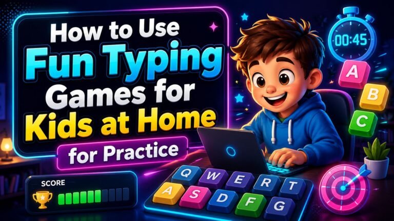 fun typing games for kids at home