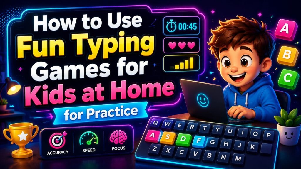 fun typing games for kids at home