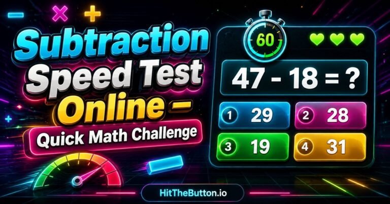 subtraction speed test online