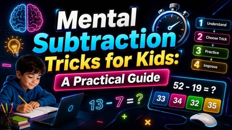mental subtraction tricks for kids