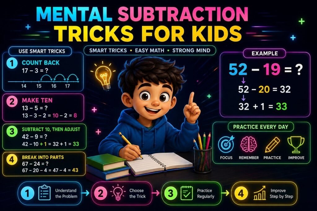 mental subtraction tricks for kids