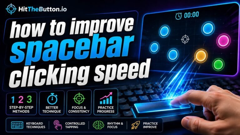 how to improve spacebar clicking speed