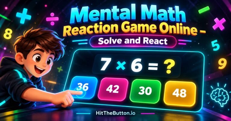mental math reaction game