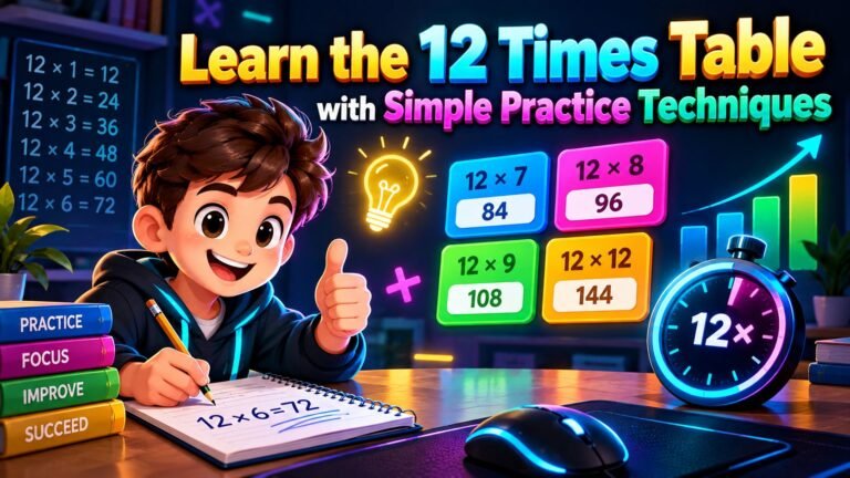 how to memorize 12 times tables