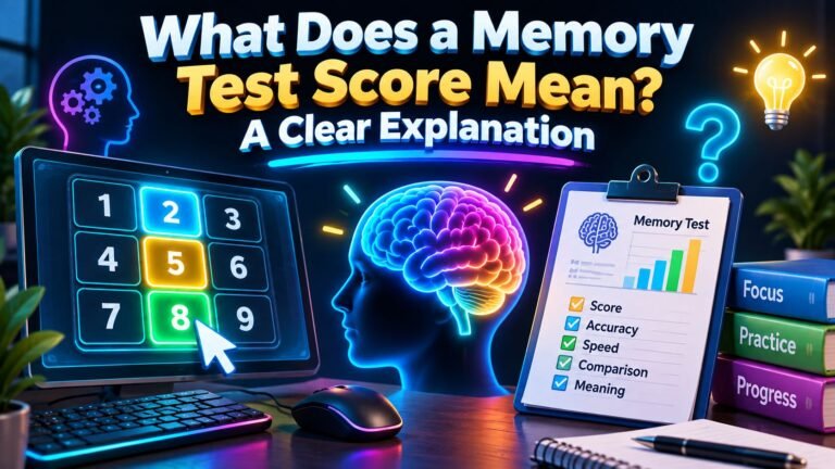 what does a memory test score mean