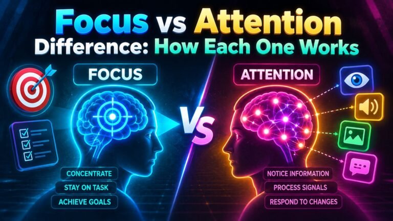 focus vs attention difference